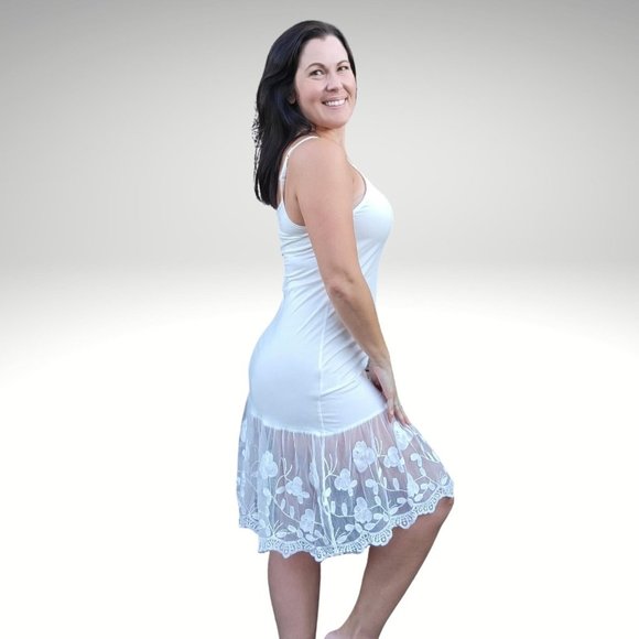 Stop and Smell the Roses Off White Lace Dress Extender - Picture 1 of 12